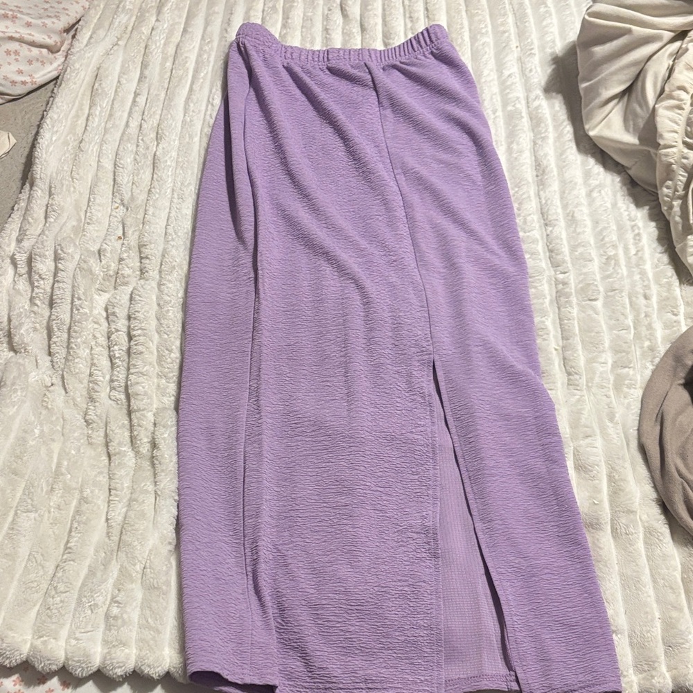 Elegant Lavender Maxi Skirt